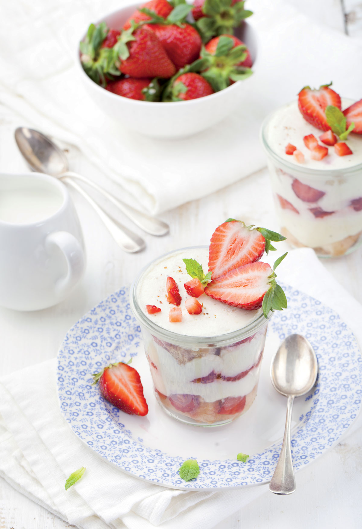 Recepty s jahodami: Ovocný refresh s jogurtem