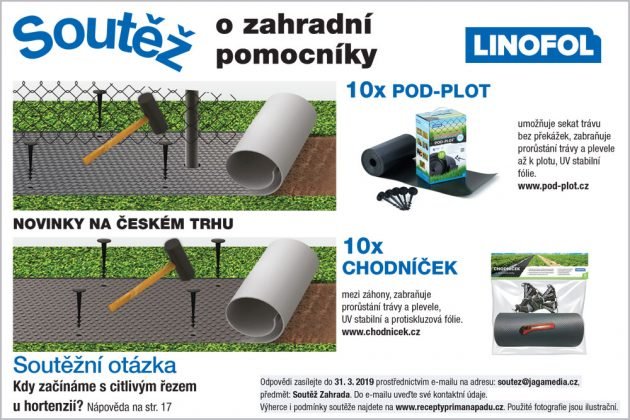 Výsledky soutěže o záhradní pomocníky Linofol