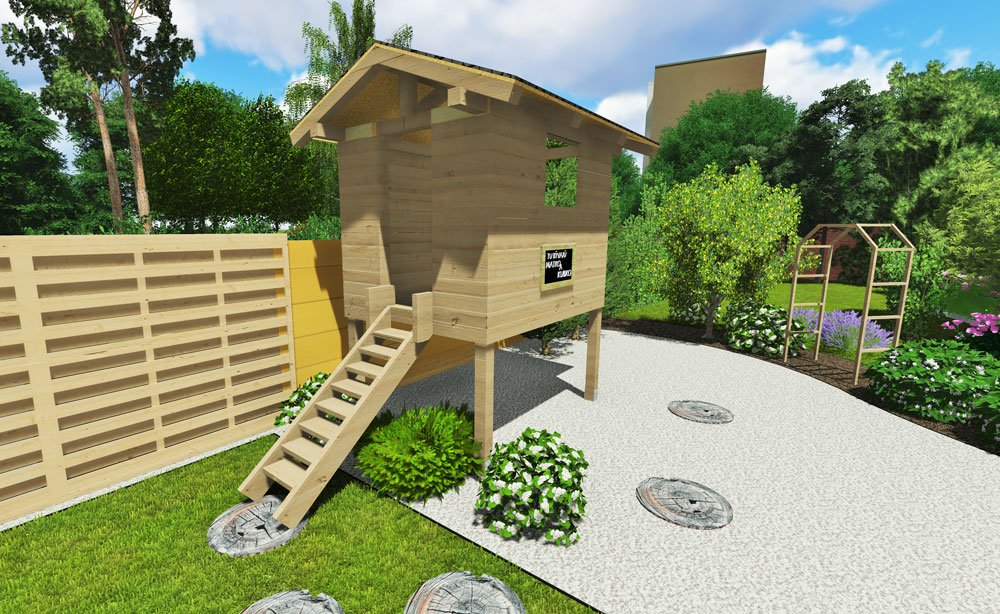 zahradní domek pro děti