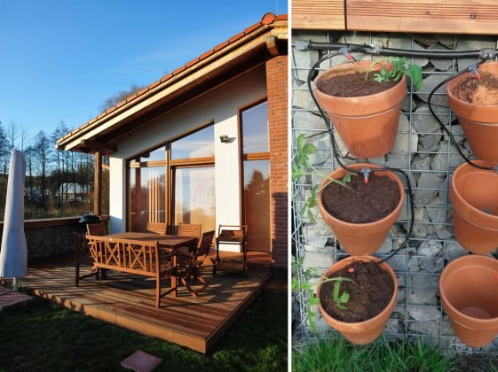 Jak na dřevěnou terasu s gabionovou zídkou (video)