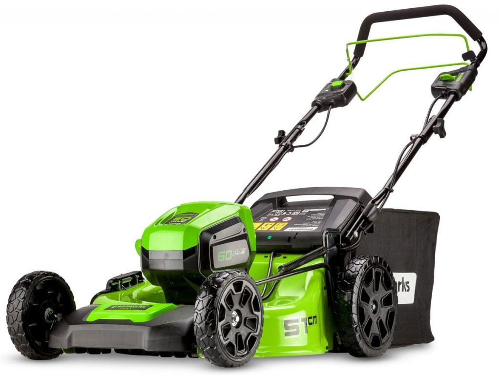 AKU sekačka Greenworks GD 60 LM 51SP s pojezdem