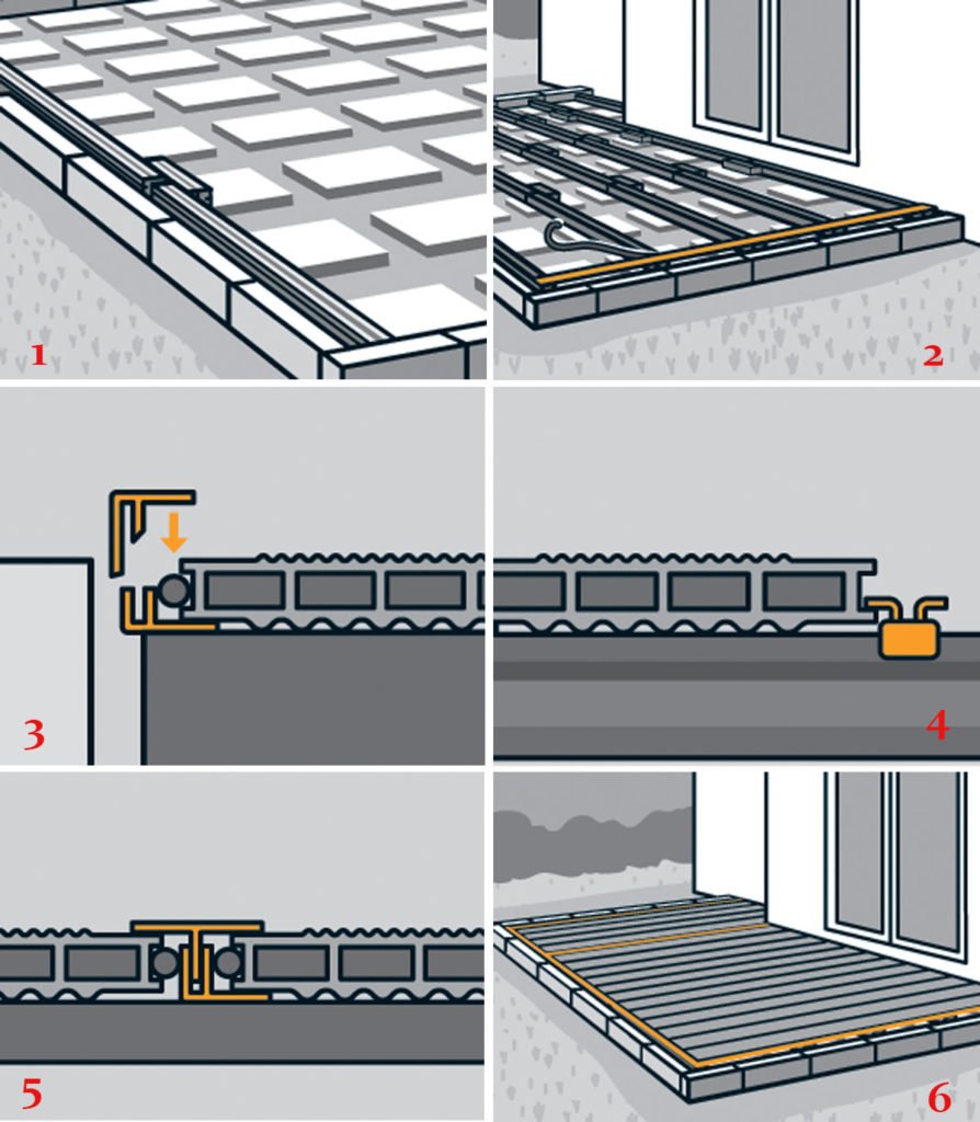 obrázkový návod na zhotovení terasy z WPC desek