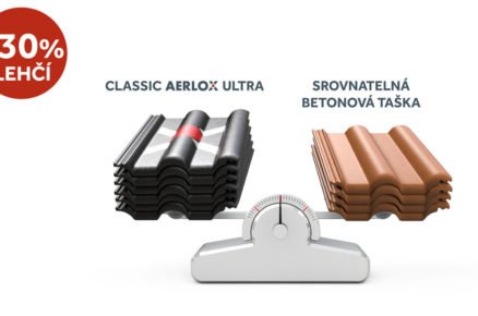 Střešní krytina Classic AERLOX ULTRA: porovnání s běžnou krytinou