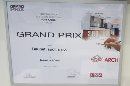 Ocenění v soutěži GRAND PRIX pro Baumit