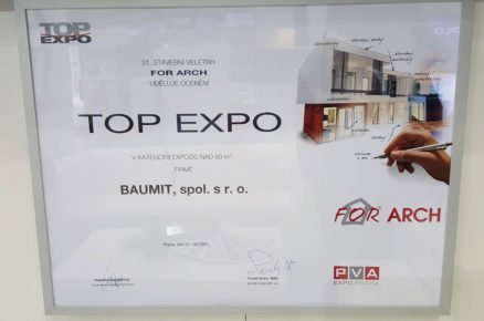 Ocenění v soutěži TOP EXPO pro Baumit