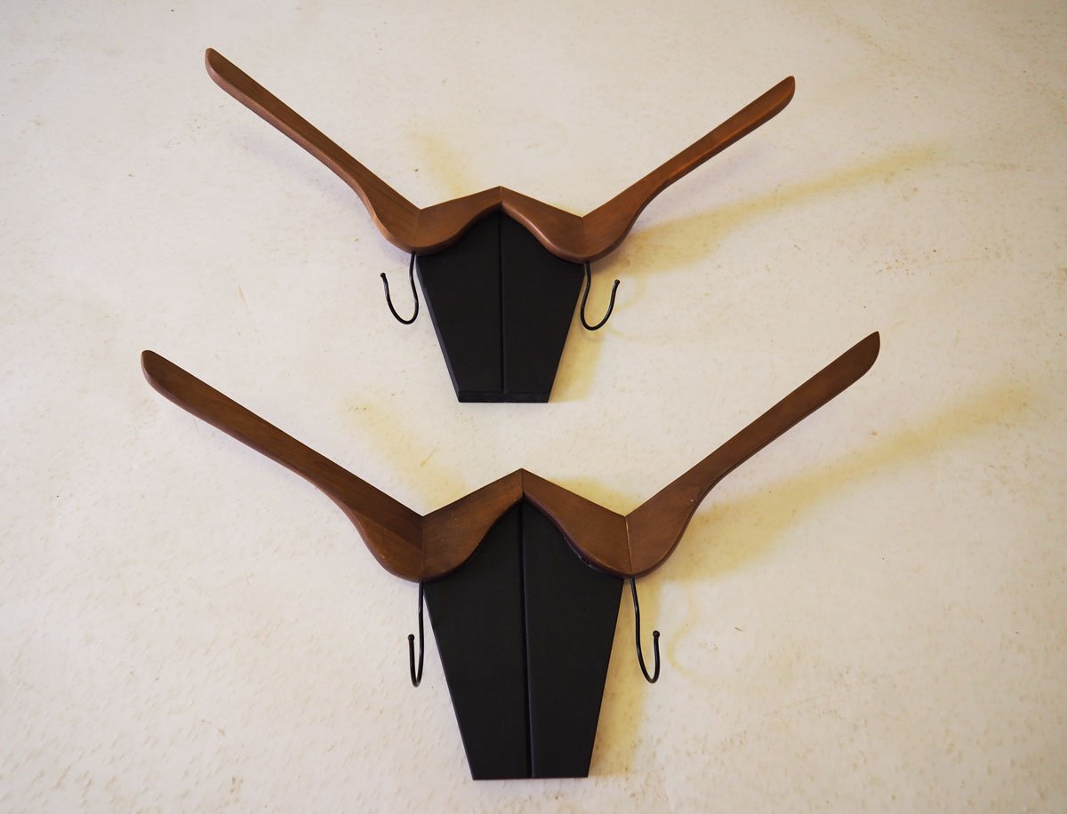 jak vyrobit věšák ve tvaru býčí hlavy: hotové věšáky