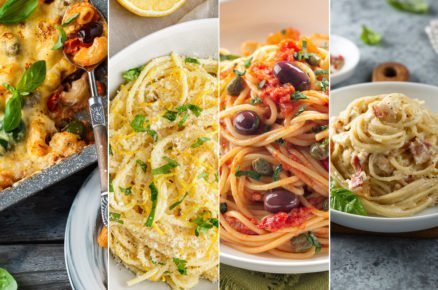 Recepty těstoviny: zapečené těstoviny, špagety s citronovou omáčkou, špagety Alla Puttanesca, Carbonara těstoviny