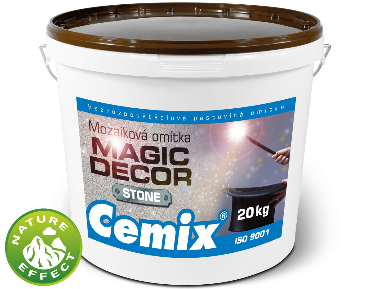 Omítka Cemix MAGIC DECOR STONE se vzhledem kamene