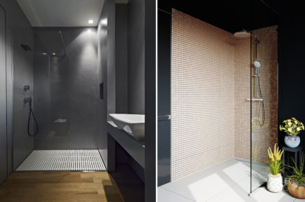 Moderné koupelny se sprchovým koutem