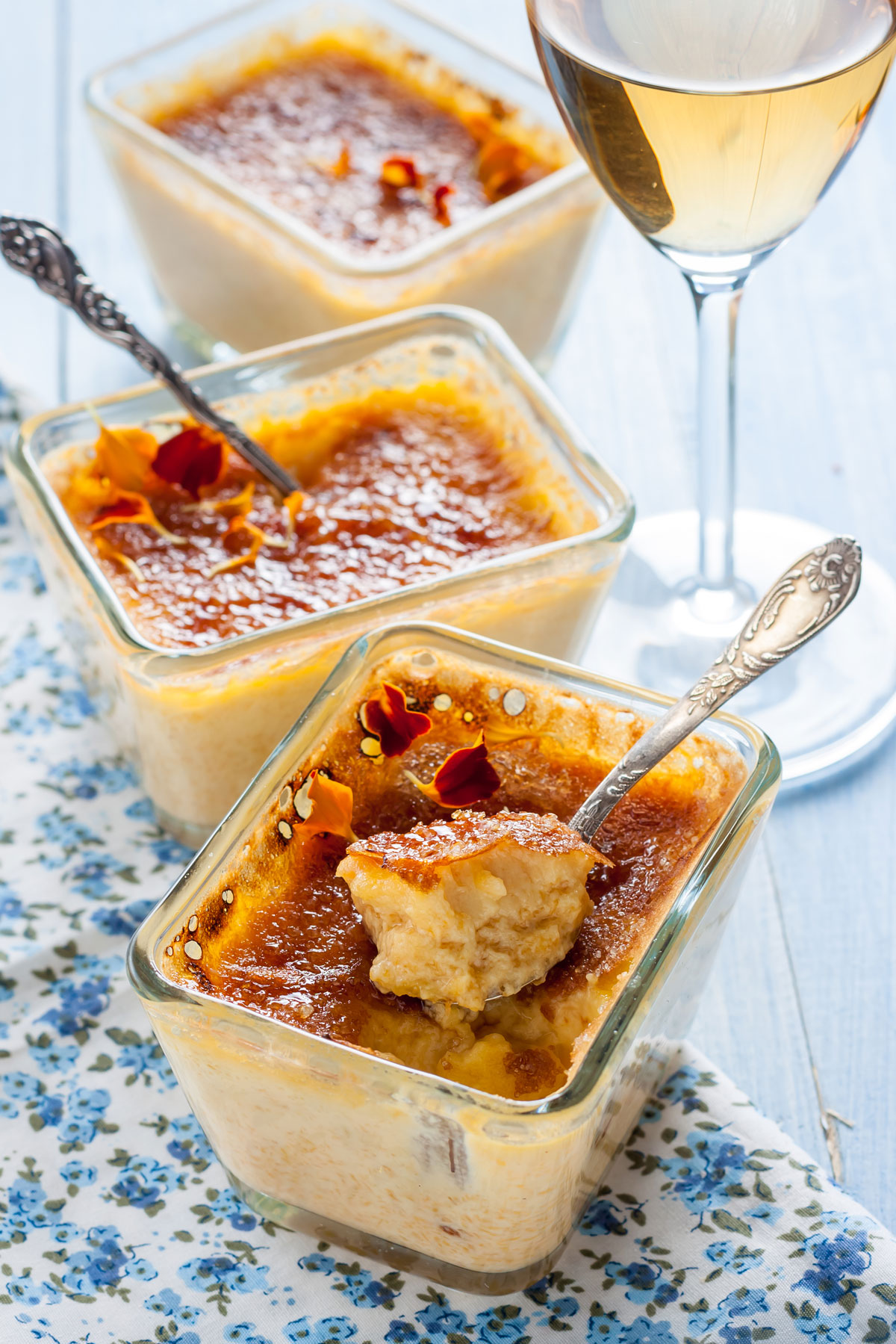 Dýňové creme brulee