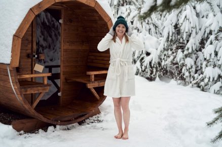 Zasněžená sauna