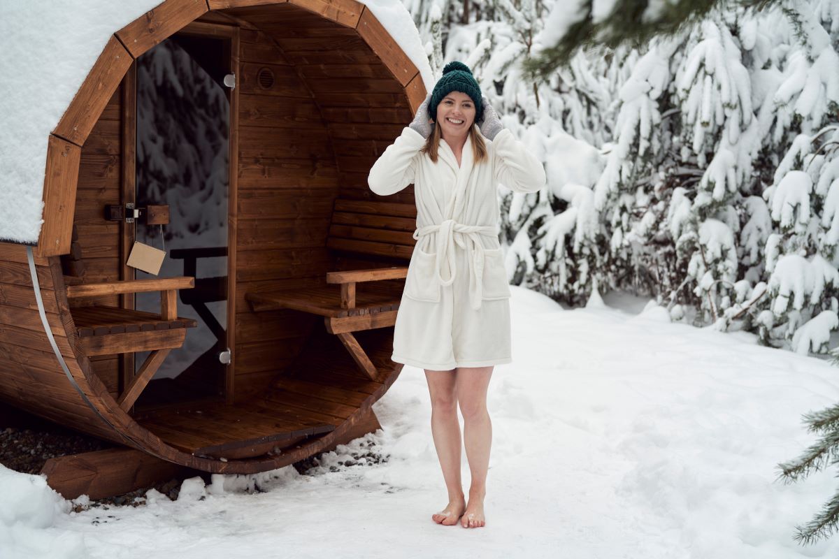 Zasněžená sauna