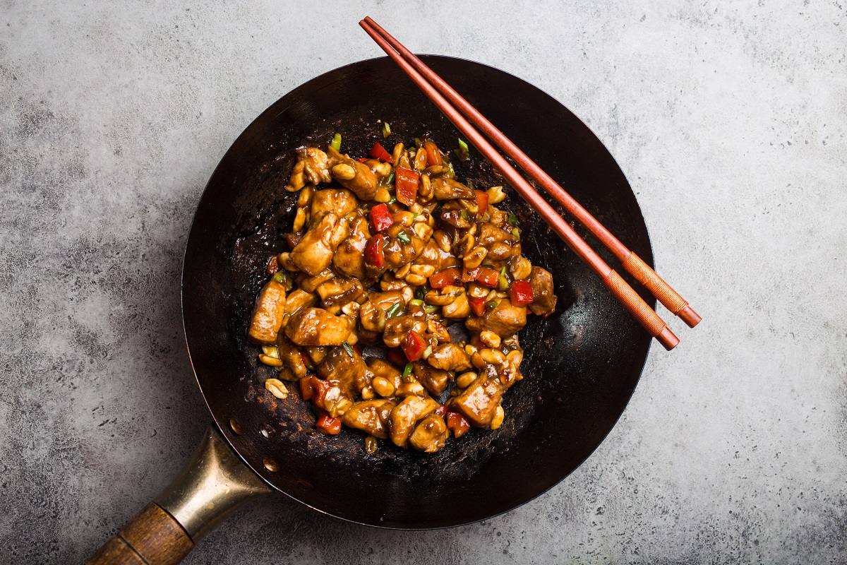 Kuřecí restované kung pao