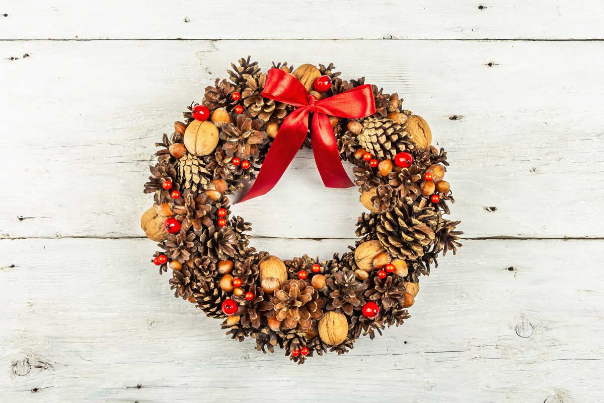 vanocni vene na dvere