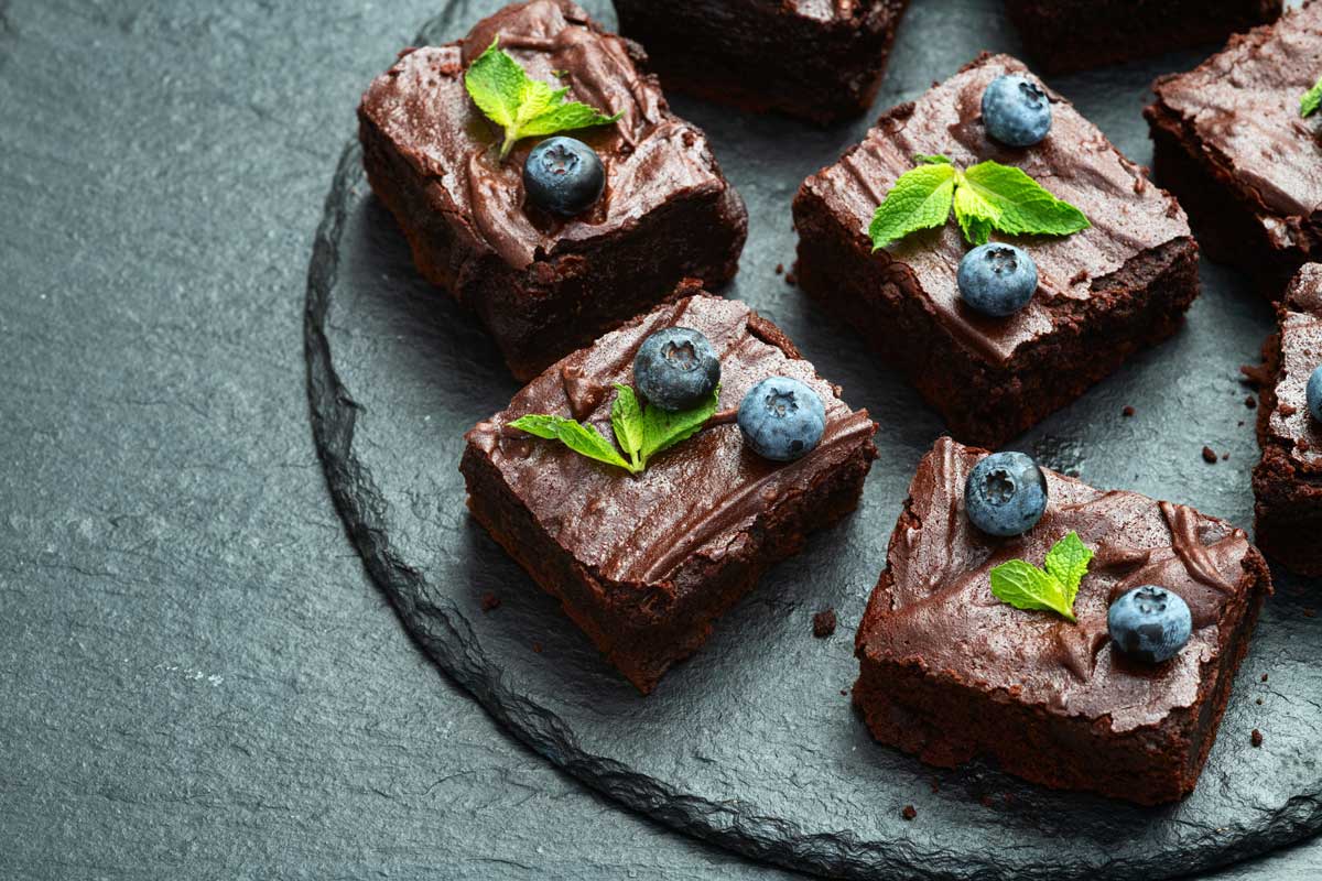 cokoladove brownies bez mouky Čokoládové brownies připravené z mandlové mouky bez lepku.
