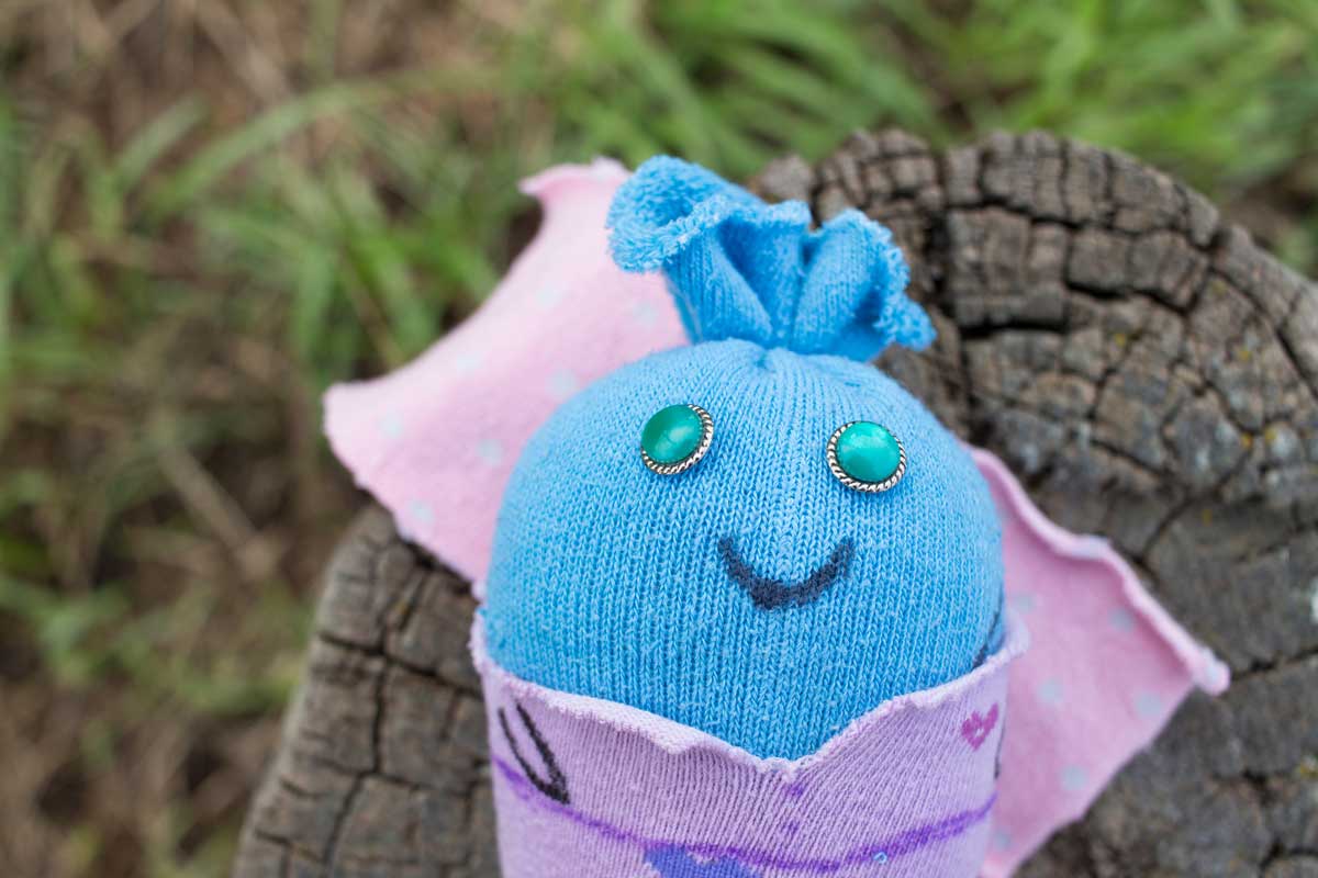 ponozkova hracka Hračka pro domácí mazlíčky vyrobená z ponožky a měkké výplně