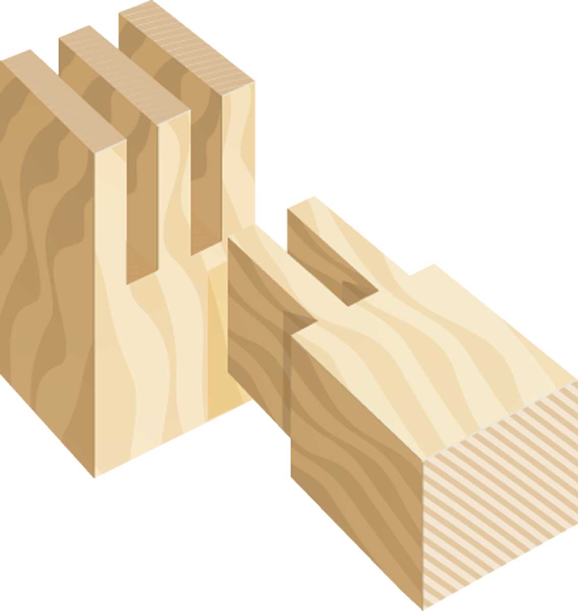 se holz 06 1 dvojitá drážka s dvojitým čepovaním