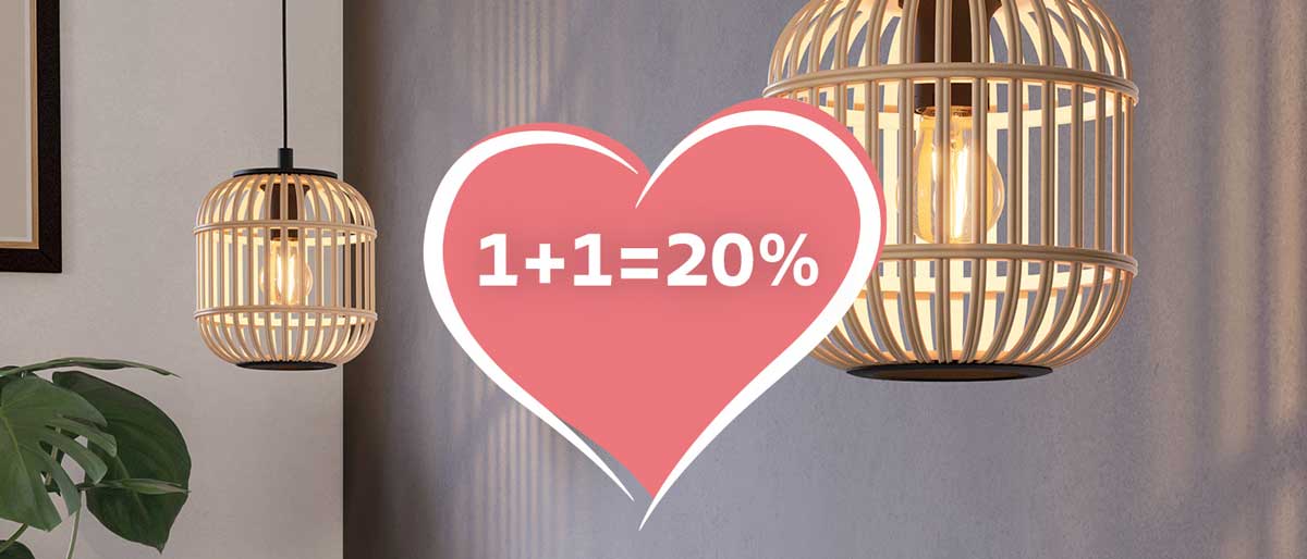 Valentýnská akce: Ve dvou se svítí lépe a o 20 % výhodněji