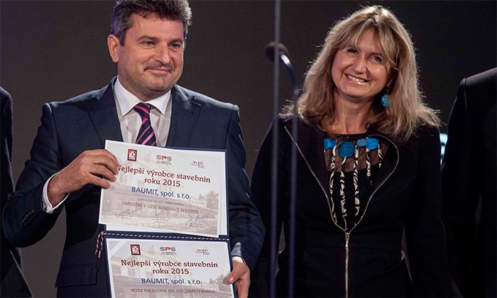 Výsledky soutěže Nejlepší výrobce stavebnin roku 2015