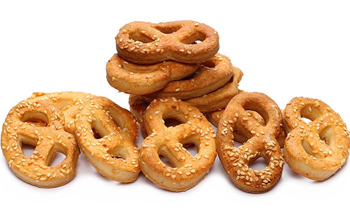 Slané preclíky pro hosty