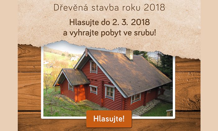 Hlasujte pro nejlepší dřevěné stavby a vyhrajte pobyt ve srubu!